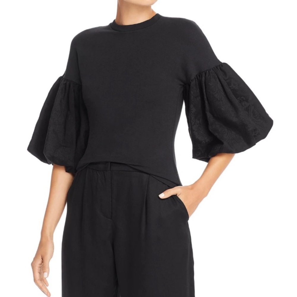 Mother of Pearl Aubree Floral Puff SleeveTop